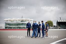 Nicholas Latifi (CDN) Williams Racing walks the circuit with the team. 15.07.2021. Formula 1 World Championship, Rd 10, British Grand Prix, Silverstone, England, Preparation Day.