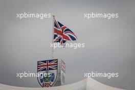 Circuit atmosphere - BRDC building and flag. 15.07.2021. Formula 1 World Championship, Rd 10, British Grand Prix, Silverstone, England, Preparation Day.
