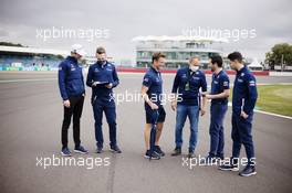Nicholas Latifi (CDN) Williams Racing walks the circuit with the team. 15.07.2021. Formula 1 World Championship, Rd 10, British Grand Prix, Silverstone, England, Preparation Day.