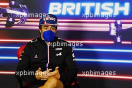 Fernando Alonso (ESP) Alpine F1 Team in the FIA Press Conference. 15.07.2021. Formula 1 World Championship, Rd 10, British Grand Prix, Silverstone, England, Preparation Day.