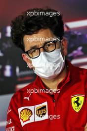 Mattia Binotto (ITA) Ferrari Team Principal in the FIA Press Conference. 30.07.2021. Formula 1 World Championship, Rd 11, Hungarian Grand Prix, Budapest, Hungary, Practice Day.