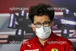 Mattia Binotto (ITA) Ferrari Team Principal in the FIA Press Conference. 30.07.2021. Formula 1 World Championship, Rd 11, Hungarian Grand Prix, Budapest, Hungary, Practice Day.