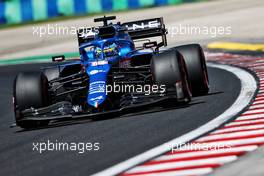 Fernando Alonso (ESP) Alpine F1 Team A521. 30.07.2021. Formula 1 World Championship, Rd 11, Hungarian Grand Prix, Budapest, Hungary, Practice Day.