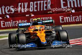 Lando Norris (GBR) McLaren MCL35M. 30.07.2021. Formula 1 World Championship, Rd 11, Hungarian Grand Prix, Budapest, Hungary, Practice Day.