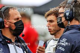 Pierre Gasly (FRA) AlphaTauri on the grid. 01.08.2021. Formula 1 World Championship, Rd 11, Hungarian Grand Prix, Budapest, Hungary, Race Day.