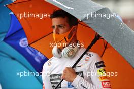 Daniel Ricciardo (AUS) McLaren on the grid. 01.08.2021. Formula 1 World Championship, Rd 11, Hungarian Grand Prix, Budapest, Hungary, Race Day.