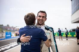 Nicholas Latifi (CDN) Williams Racing celebrates his eighth position with Jost Capito (GER) Williams Racing Chief Executive Officer. 01.08.2021. Formula 1 World Championship, Rd 11, Hungarian Grand Prix, Budapest, Hungary, Race Day.