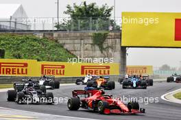 Carlos Sainz Jr (ESP) Ferrari SF-21 at the start of the race. 01.08.2021. Formula 1 World Championship, Rd 11, Hungarian Grand Prix, Budapest, Hungary, Race Day.