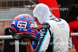 George Russell (GBR) Williams Racing in the pits as the race is stopped. 01.08.2021. Formula 1 World Championship, Rd 11, Hungarian Grand Prix, Budapest, Hungary, Race Day.