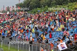 Circuit atmosphere - fans in the grandstand. 01.08.2021. Formula 1 World Championship, Rd 11, Hungarian Grand Prix, Budapest, Hungary, Race Day.
