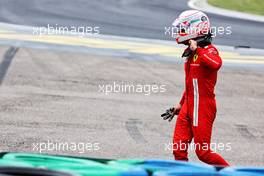 Charles Leclerc (MON) Ferrari retired from the race. 01.08.2021. Formula 1 World Championship, Rd 11, Hungarian Grand Prix, Budapest, Hungary, Race Day.