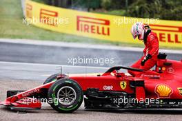Charles Leclerc (MON) Ferrari SF-21 retired from the race. 01.08.2021. Formula 1 World Championship, Rd 11, Hungarian Grand Prix, Budapest, Hungary, Race Day.