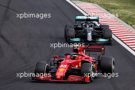 Carlos Sainz Jr (ESP) Ferrari SF-21. 01.08.2021. Formula 1 World Championship, Rd 11, Hungarian Grand Prix, Budapest, Hungary, Race Day.