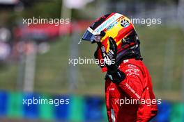 Carlos Sainz Jr (ESP) Ferrari crashed out of qualifying. 31.07.2021. Formula 1 World Championship, Rd 11, Hungarian Grand Prix, Budapest, Hungary, Qualifying Day.