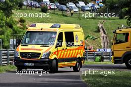 Circuit atmosphere - an ambulance. 31.07.2021. Formula 1 World Championship, Rd 11, Hungarian Grand Prix, Budapest, Hungary, Qualifying Day.
