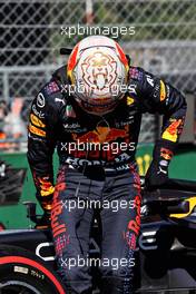 Max Verstappen (NLD) Red Bull Racing RB16B in qualifying parc ferme. 31.07.2021. Formula 1 World Championship, Rd 11, Hungarian Grand Prix, Budapest, Hungary, Qualifying Day.