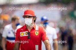 Carlos Sainz Jr (ESP) Ferrari. 01.08.2021. Formula 1 World Championship, Rd 11, Hungarian Grand Prix, Budapest, Hungary, Race Day.