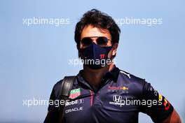Sergio Perez (MEX) Red Bull Racing. 29.07.2021. Formula 1 World Championship, Rd 11, Hungarian Grand Prix, Budapest, Hungary, Preparation Day.