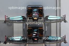Mercedes AMG F1 W12 front wings. 29.07.2021. Formula 1 World Championship, Rd 11, Hungarian Grand Prix, Budapest, Hungary, Preparation Day.
