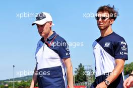 Pierre Gasly (FRA) AlphaTauri walks the circuit with the team. 29.07.2021. Formula 1 World Championship, Rd 11, Hungarian Grand Prix, Budapest, Hungary, Preparation Day.