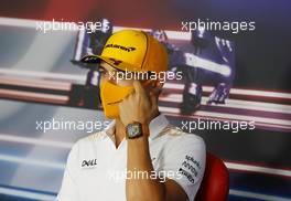 Lando Norris (GBR) McLaren in the FIA Press Conference. 29.07.2021. Formula 1 World Championship, Rd 11, Hungarian Grand Prix, Budapest, Hungary, Preparation Day.