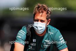 Sebastian Vettel (GER) Aston Martin F1 Team. 29.07.2021. Formula 1 World Championship, Rd 11, Hungarian Grand Prix, Budapest, Hungary, Preparation Day.