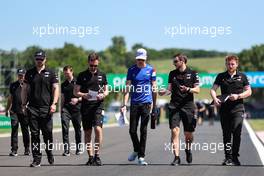 Esteban Ocon (FRA) Alpine F1 Team walks the circuit with the team. 29.07.2021. Formula 1 World Championship, Rd 11, Hungarian Grand Prix, Budapest, Hungary, Preparation Day.