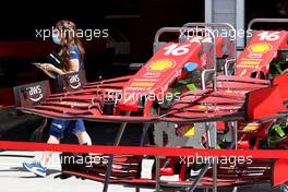 Ferrari SF-21 front wings. 29.07.2021. Formula 1 World Championship, Rd 11, Hungarian Grand Prix, Budapest, Hungary, Preparation Day.