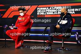 (L to R): Mattia Binotto (ITA) Ferrari Team Principal and Franz Tost (AUT) AlphaTauri Team Principal, in the FIA Press Conference. 16.04.2021. Formula 1 World Championship, Rd 2, Emilia Romagna Grand Prix, Imola, Italy, Practice Day.