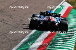 Esteban Ocon (FRA) Alpine F1 Team A521. 16.04.2021. Formula 1 World Championship, Rd 2, Emilia Romagna Grand Prix, Imola, Italy, Practice Day.