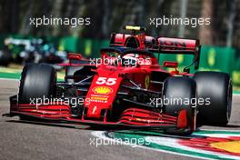 Carlos Sainz Jr (ESP) Ferrari SF-21. 16.04.2021. Formula 1 World Championship, Rd 2, Emilia Romagna Grand Prix, Imola, Italy, Practice Day.