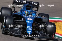 Fernando Alonso (ESP), Alpine F1 Team  16.04.2021. Formula 1 World Championship, Rd 2, Emilia Romagna Grand Prix, Imola, Italy, Practice Day.