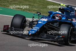 Esteban Ocon (FRA), Alpine F1 Team  16.04.2021. Formula 1 World Championship, Rd 2, Emilia Romagna Grand Prix, Imola, Italy, Practice Day.