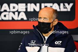 Franz Tost (AUT) AlphaTauri Team Principal in the FIA Press Conference. 16.04.2021. Formula 1 World Championship, Rd 2, Emilia Romagna Grand Prix, Imola, Italy, Practice Day.