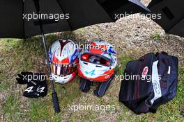 The helmets of Esteban Ocon (FRA) Alpine F1 Team on the grid. 18.04.2021. Formula 1 World Championship, Rd 2, Emilia Romagna Grand Prix, Imola, Italy, Race Day.
