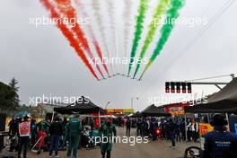 Grid atmosphere - air display. 18.04.2021. Formula 1 World Championship, Rd 2, Emilia Romagna Grand Prix, Imola, Italy, Race Day.