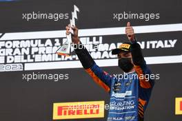 3rd place Lando Norris (GBR) McLaren MCL35M. 18.04.2021. Formula 1 World Championship, Rd 2, Emilia Romagna Grand Prix, Imola, Italy, Race Day.