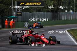 Carlos Sainz Jr (ESP) Ferrari SF-21. 18.04.2021. Formula 1 World Championship, Rd 2, Emilia Romagna Grand Prix, Imola, Italy, Race Day.
