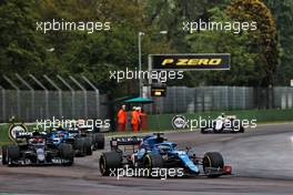 Fernando Alonso (ESP) Alpine F1 Team A521. 18.04.2021. Formula 1 World Championship, Rd 2, Emilia Romagna Grand Prix, Imola, Italy, Race Day.