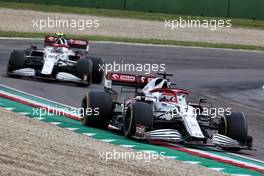 Kimi Raikkonen (FIN) Alfa Romeo Racing C41. 18.04.2021. Formula 1 World Championship, Rd 2, Emilia Romagna Grand Prix, Imola, Italy, Race Day.