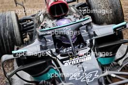 Lewis Hamilton (GBR) Mercedes AMG F1 W12 runs off the circuit at Tosa. 18.04.2021. Formula 1 World Championship, Rd 2, Emilia Romagna Grand Prix, Imola, Italy, Race Day.