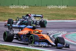 Lando Norris (GBR) McLaren MCL35M. 18.04.2021. Formula 1 World Championship, Rd 2, Emilia Romagna Grand Prix, Imola, Italy, Race Day.