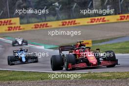 Charles Leclerc (MON) Ferrari SF-21. 18.04.2021. Formula 1 World Championship, Rd 2, Emilia Romagna Grand Prix, Imola, Italy, Race Day.