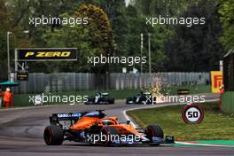 Daniel Ricciardo (AUS) McLaren MCL35M. 18.04.2021. Formula 1 World Championship, Rd 2, Emilia Romagna Grand Prix, Imola, Italy, Race Day.