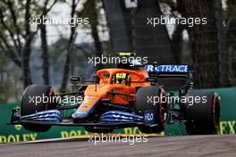 Lando Norris (GBR) McLaren MCL35M. 17.04.2021. Formula 1 World Championship, Rd 2, Emilia Romagna Grand Prix, Imola, Italy, Qualifying Day.