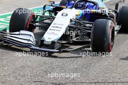 Nicholas Latifi (CDN) Williams Racing FW43B - broken front wing in the third practice session. 17.04.2021. Formula 1 World Championship, Rd 2, Emilia Romagna Grand Prix, Imola, Italy, Qualifying Day.
