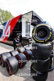 Alpine F1 Team - Pirelli tyres. 17.04.2021. Formula 1 World Championship, Rd 2, Emilia Romagna Grand Prix, Imola, Italy, Qualifying Day.