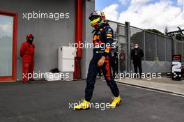 Sergio Perez (MEX) Red Bull Racing in qualifying parc ferme. 17.04.2021. Formula 1 World Championship, Rd 2, Emilia Romagna Grand Prix, Imola, Italy, Qualifying Day.