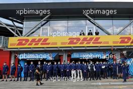Williams Racing observe a minute's silence for HRH Prince Philip, Duke of Edinburgh. 17.04.2021. Formula 1 World Championship, Rd 2, Emilia Romagna Grand Prix, Imola, Italy, Qualifying Day.