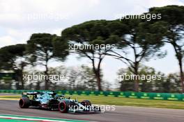 Lance Stroll (CDN) Aston Martin F1 Team AMR21. 17.04.2021. Formula 1 World Championship, Rd 2, Emilia Romagna Grand Prix, Imola, Italy, Qualifying Day.